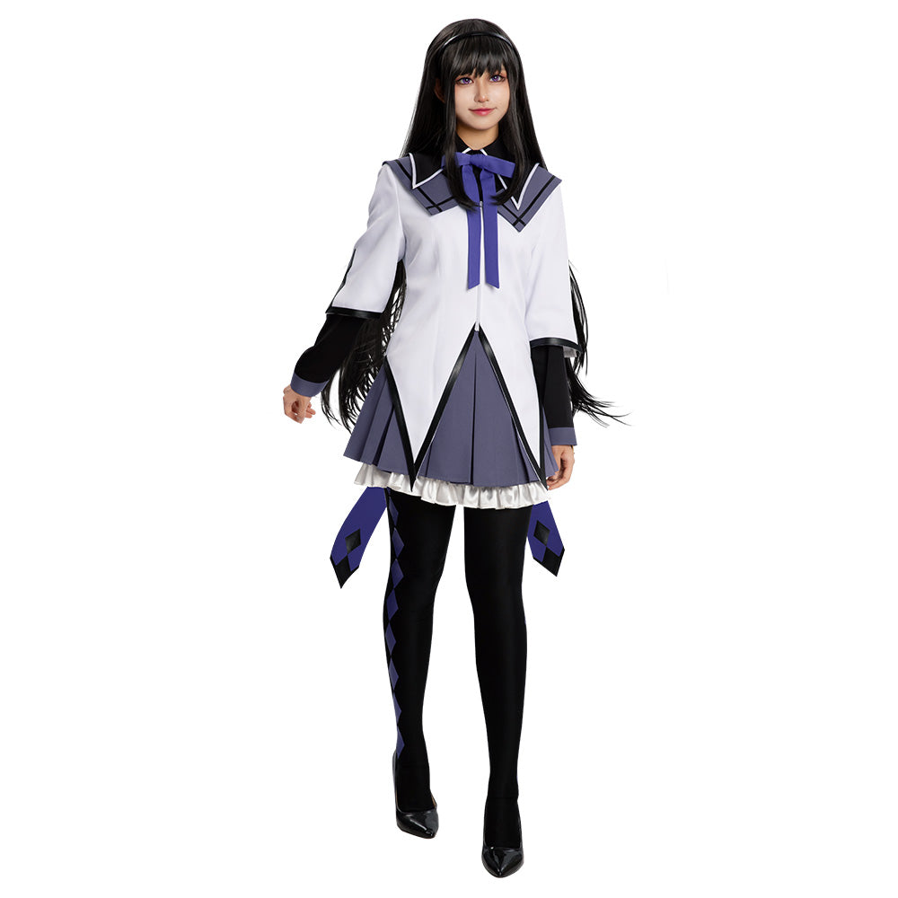 Puella Magi Madoka Magica Homura Akemi Cosplay Costume - Premium Edition