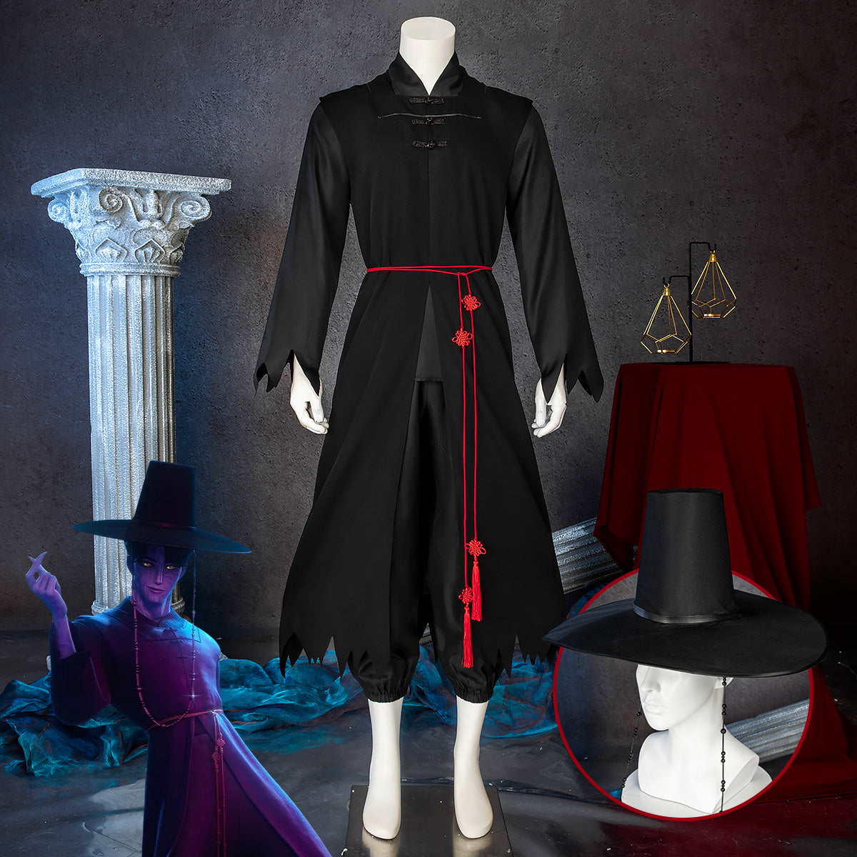 Kpop Demon Hunters The Saja Boys Demon Outfit Combat Suit Jinu Cosplay Costume
