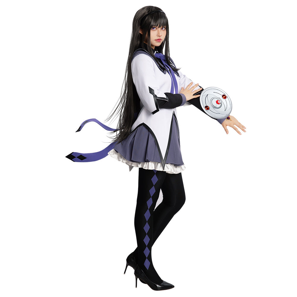 Puella Magi Madoka Magica Homura Akemi Cosplay Costume - Premium Edition