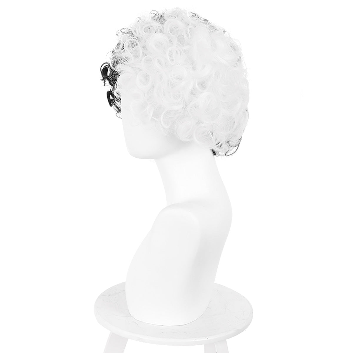 Disney Movie Cruella de Vil Black Silver Cosplay Wig