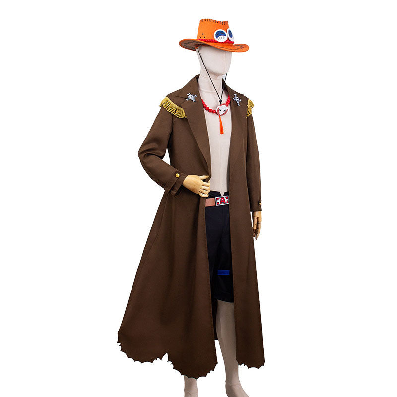 Anime One Piece Portgas D. Ace Live action Version Cosplay Costume