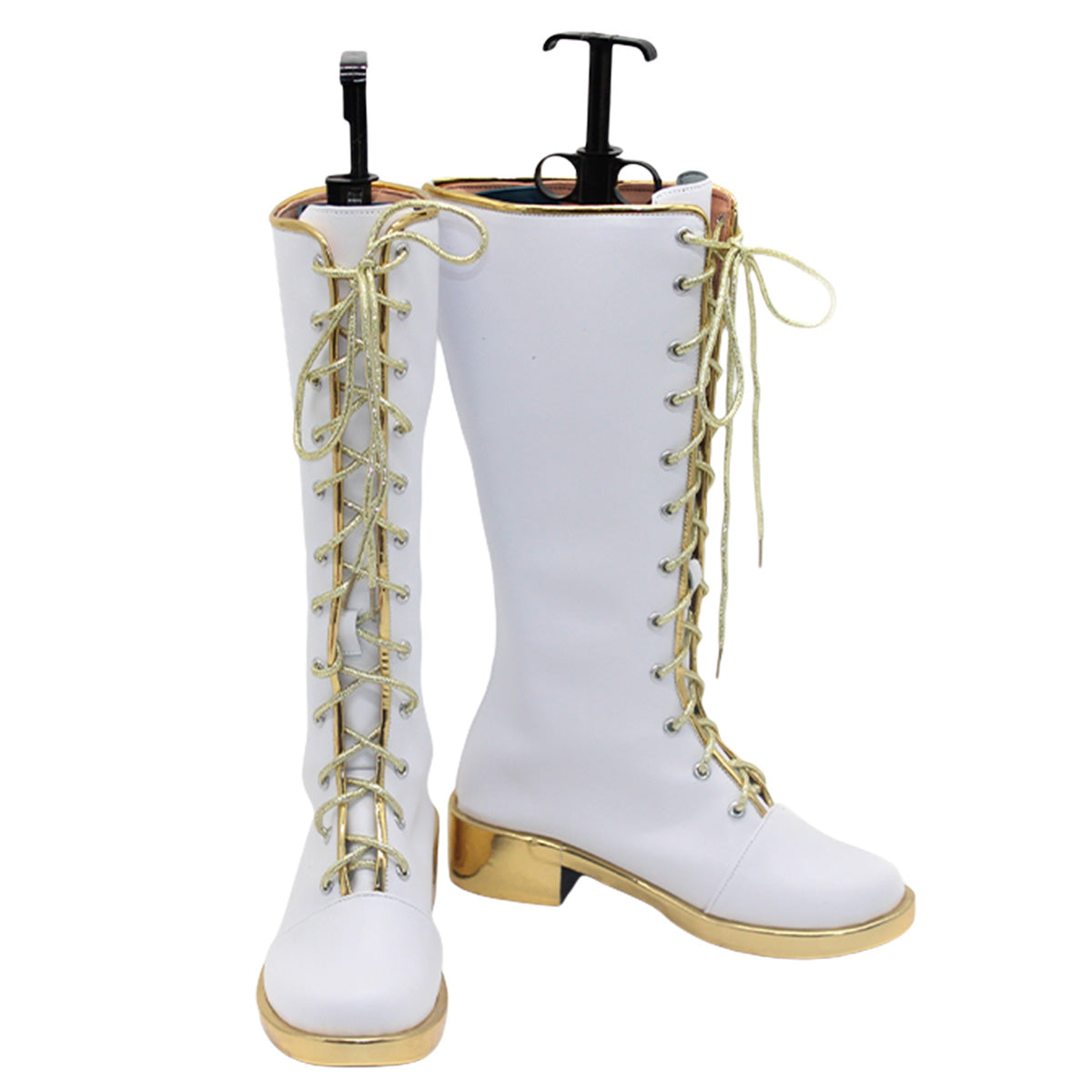 Kpop Demon Hunters What It Sounds Like Rumi White Shoes Cosplay Boots