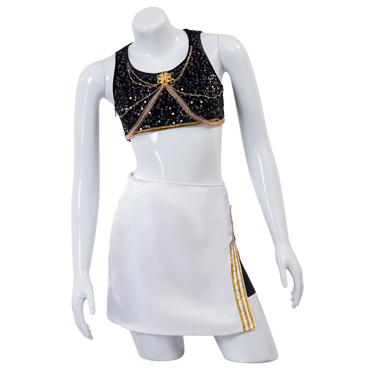 Kpop Demon Hunters Mira Golden Black Dance Outfit Cosplay Costume