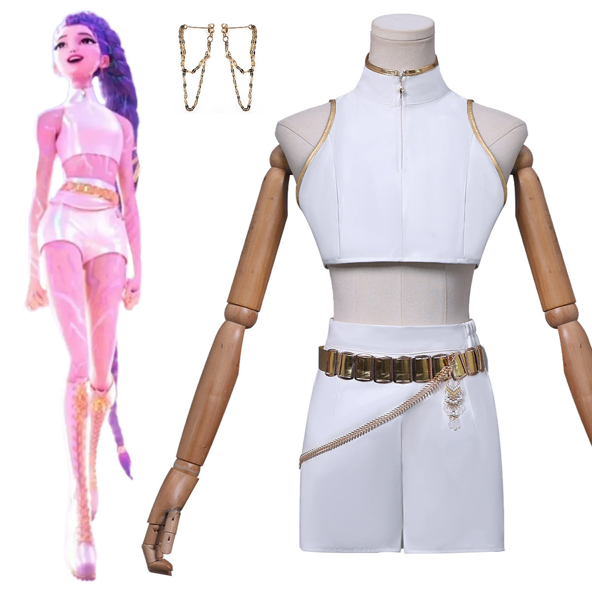 Kpop Demon Hunters What It Sounds Like Rumi Cosplay Costume