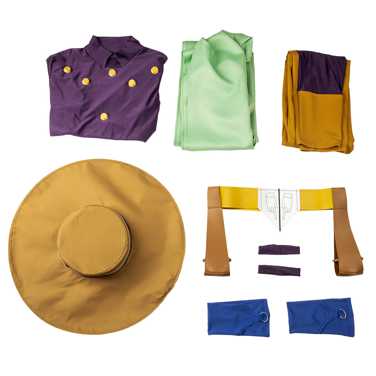 JoJo's Bizarre Adventure: Steel Ball Run Anime Gyro Zeppeli Cosplay Costume