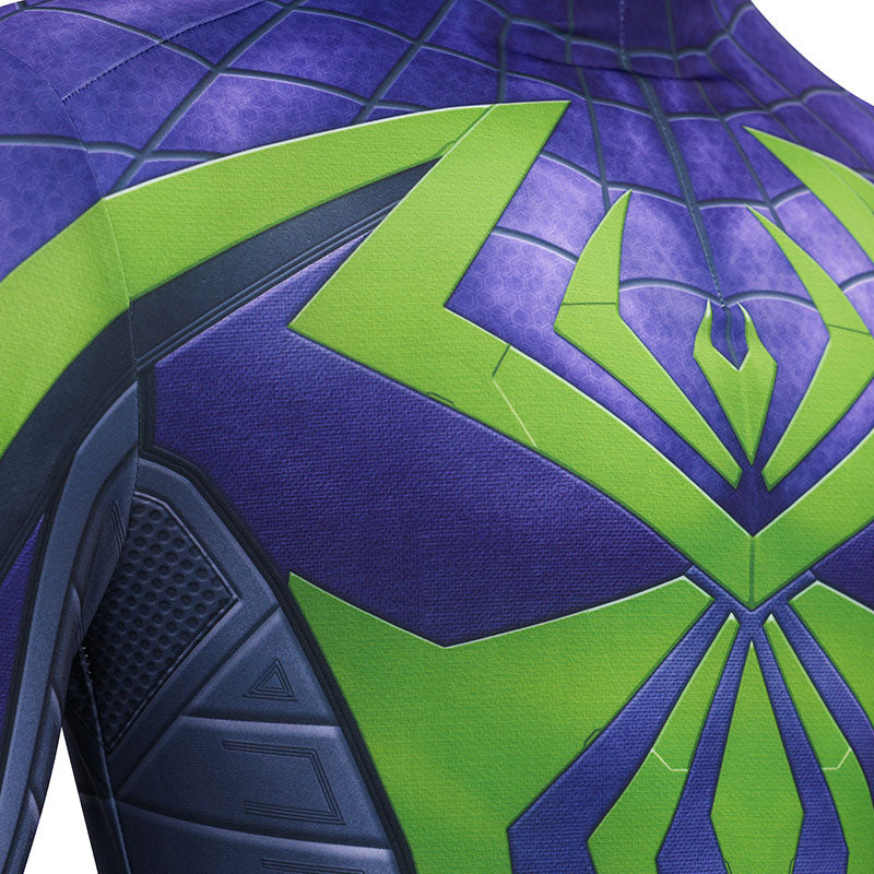 Spider-Man 2 Miles Morales Purple Reign Jumpsuit Cosplay Costumes