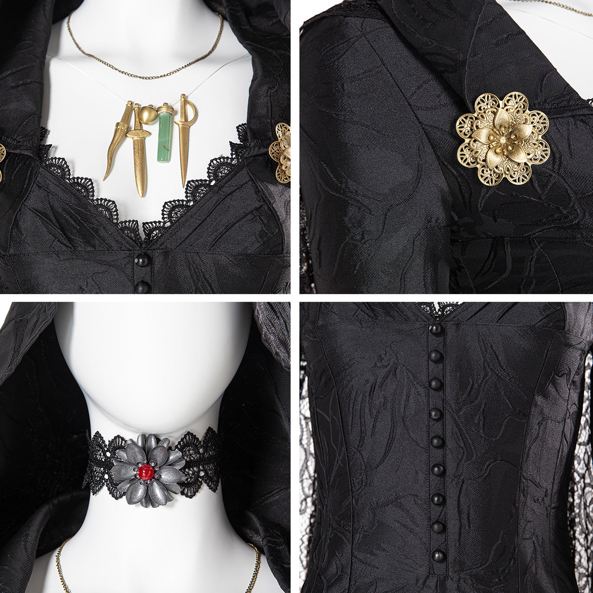 RE 8 Village Vampire Daughters Bela Daniela Cassandra Dimitrescu Halloween Premium Edition Cosplay Costume