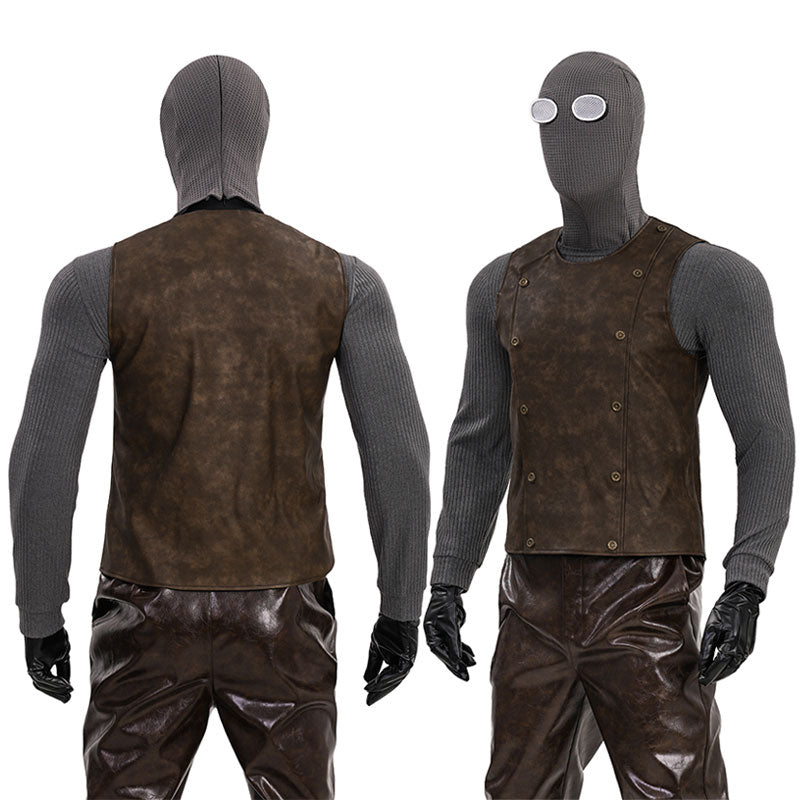 Spider-Man Noir Spiderman Peter Parker Cosplay Costume
