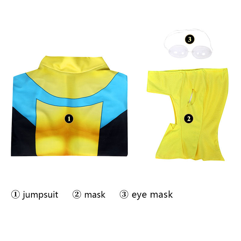 Invincible Mark Grayson Jumpsuit Cosplay Costumes