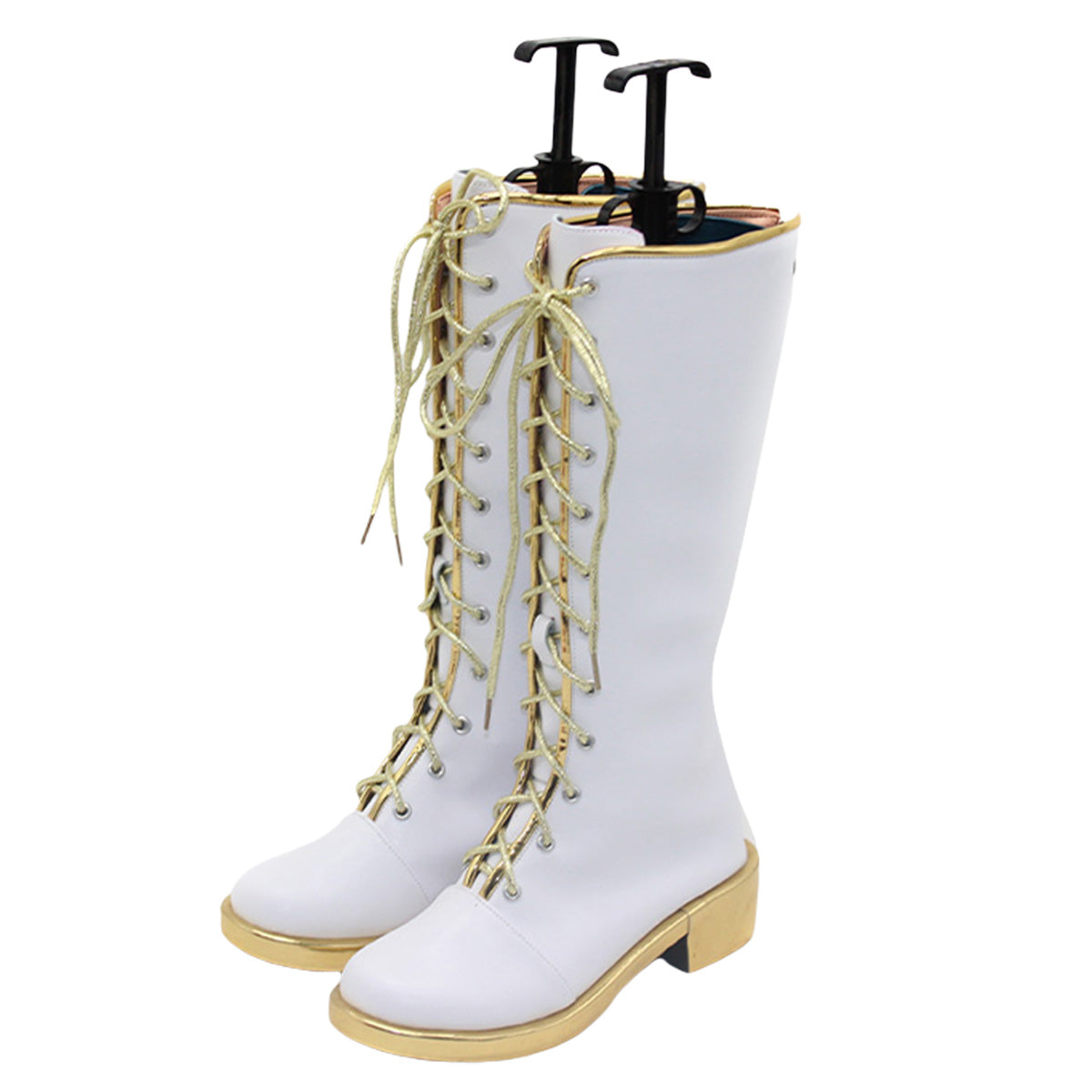 Kpop Demon Hunters What It Sounds Like Rumi White Shoes Cosplay Boots