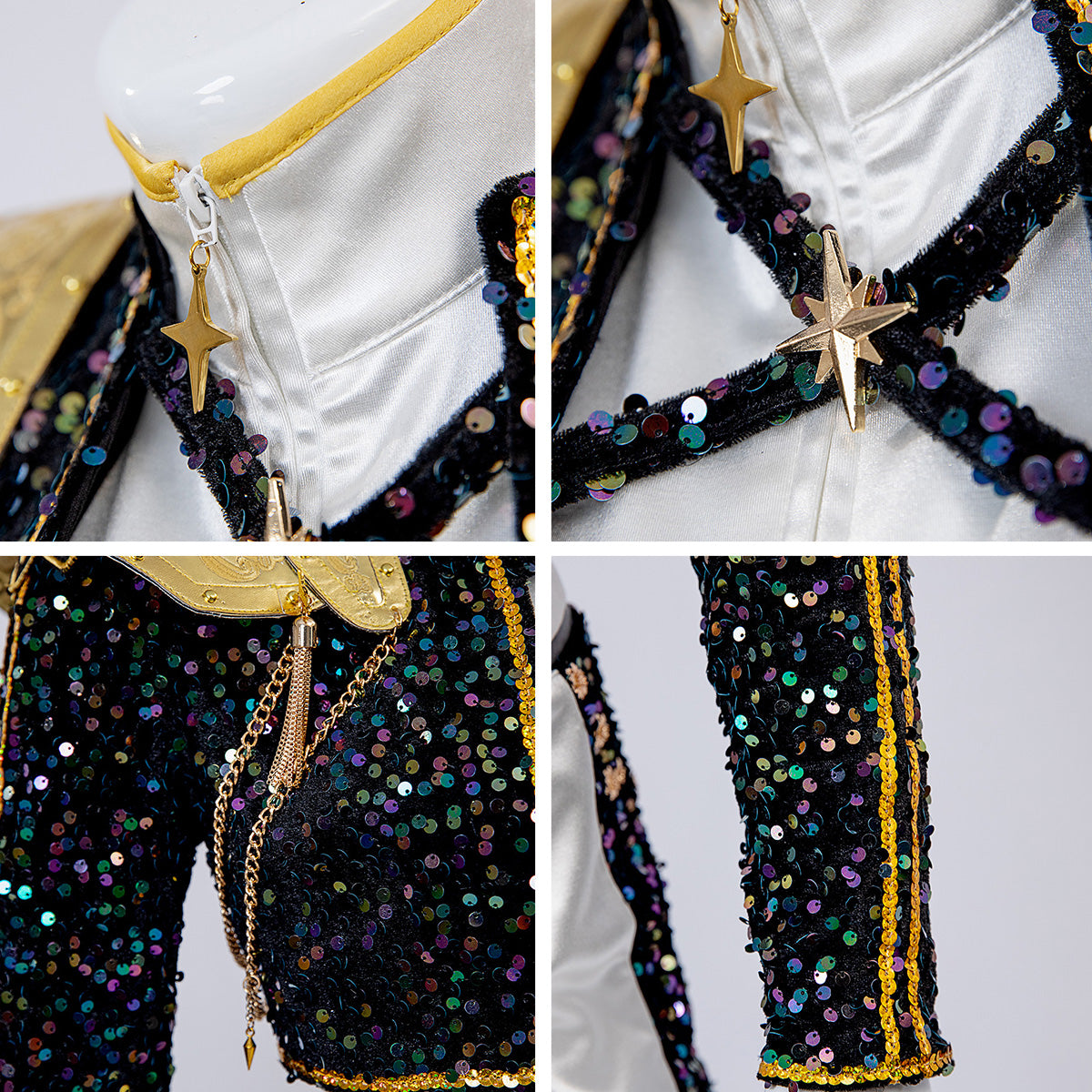 Kpop Demon Hunters Rumi Golden Black Dance Outfit Cosplay Costume