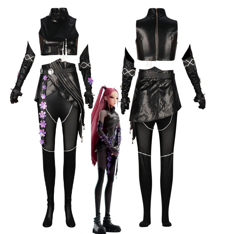 Kpop Demon Hunters Mira Rumi Zoey Combat Suit Cosplay Costume
