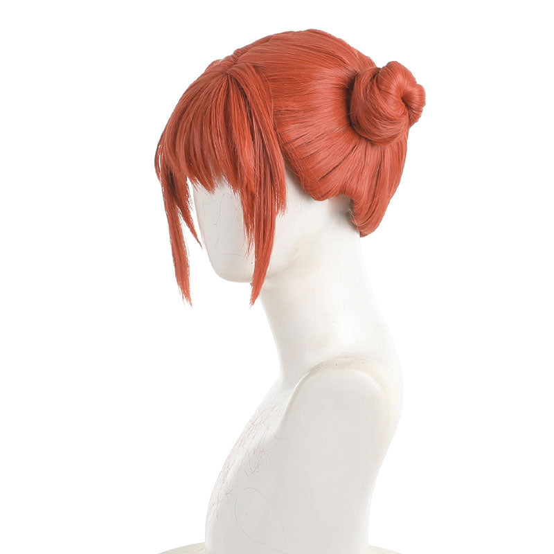 Gintama Kagura Double Bun Hairstyle Cosplay Wigs