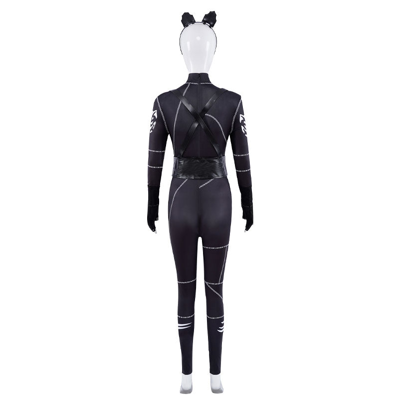 The Addams Family Wednesday Cat Suit Cosplay Costumes