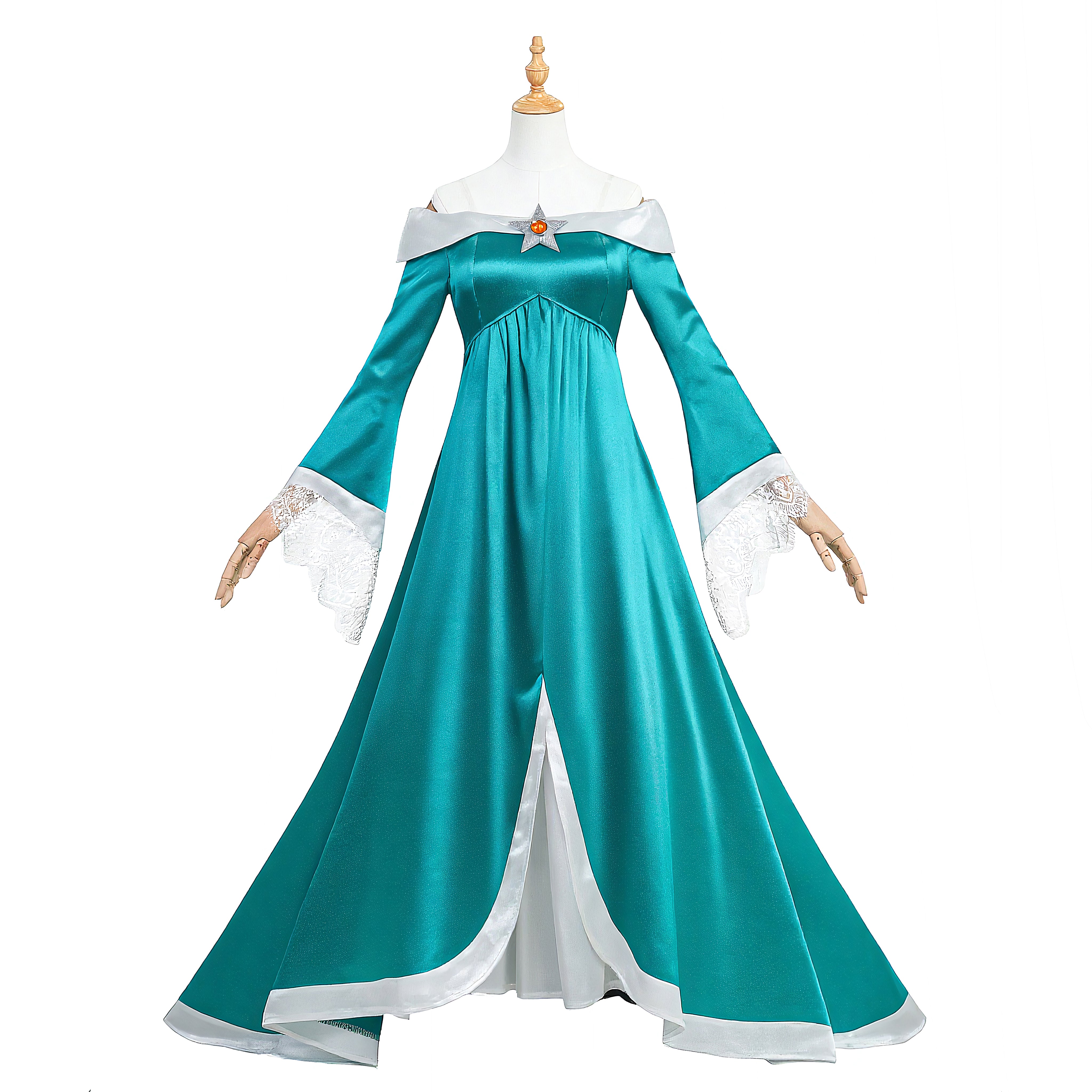 Super Mario Galaxy Princess Rosalina Dress Cosplay Costume Girl Princess Costume