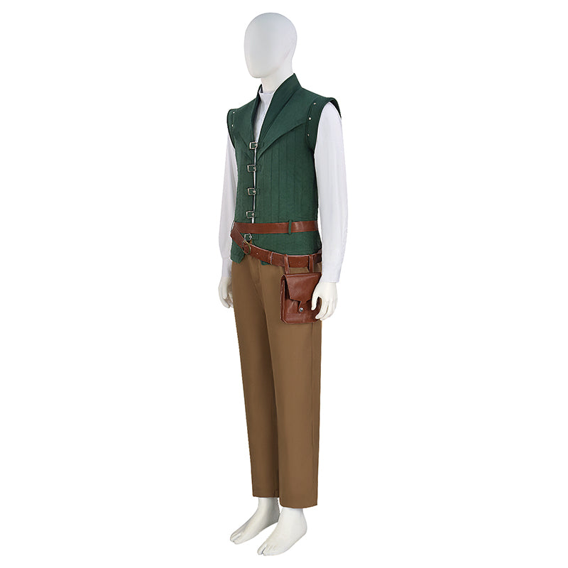 Flynn Rider Cosplay Tangled Prince Costume Flynn Vest Halloween Carnival Suit