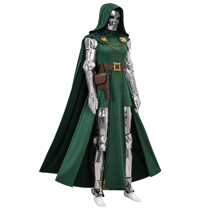 Doctor Doom Woman's Cosplay Costume Dr. Victor von Doom Halloween Outfit