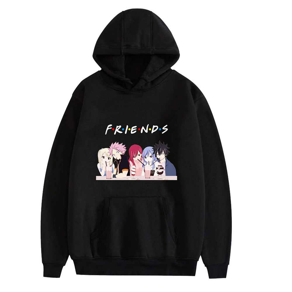 Anime MHA Friends Hoodie Costume My Hero Academia Cosplay Hooded Pullover Sweatsuit