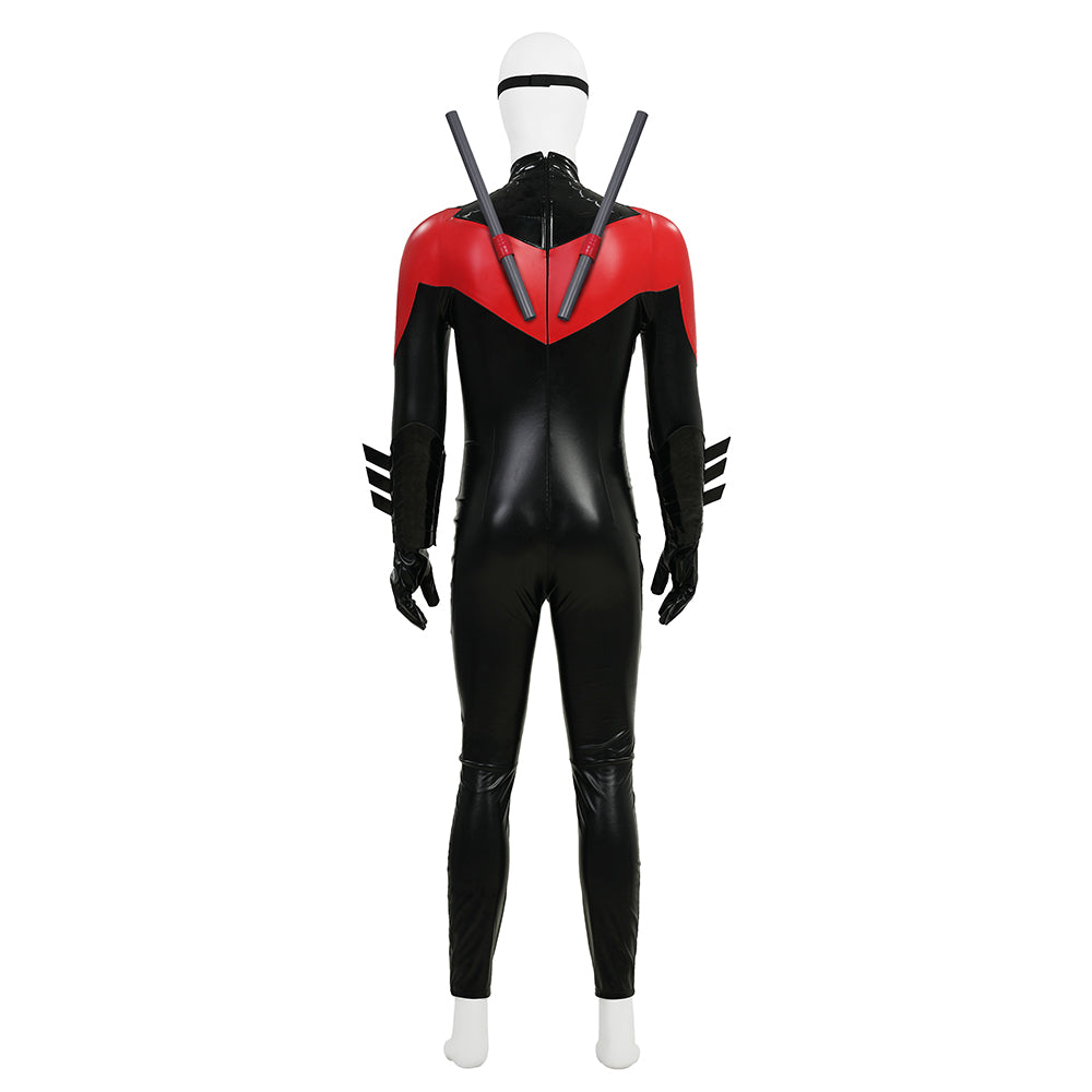 New 52 Comic Nightwing Dick Grayson Cosplay Costume Red Suit Cosplay