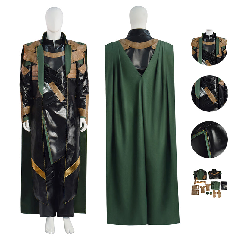 Marvel Loki Season 1 Loki Cosplay Costume Loki 2021 Costume Battle Full Outfit