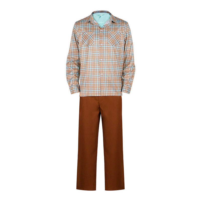 Stranger Things Will Byers Cosplay Costume Checkered Set Party Suit