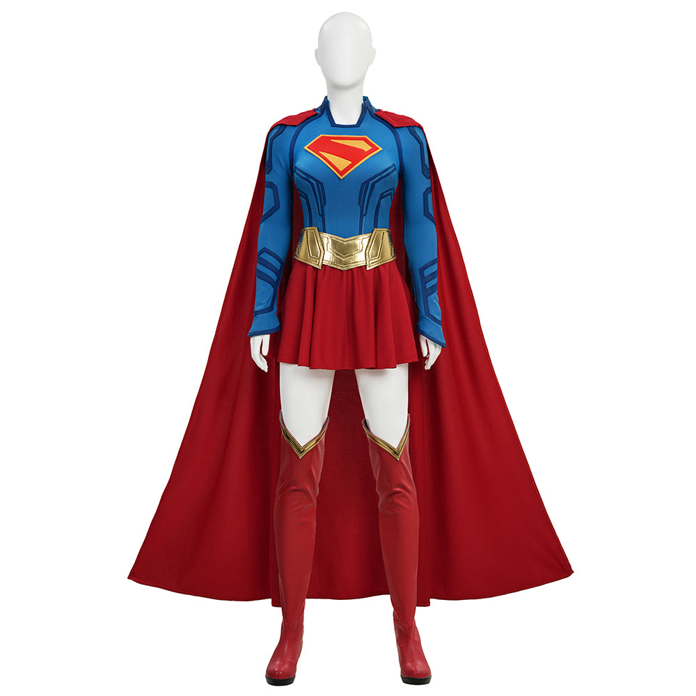 Ver 2 2026 Superhero Legacy Girl of Steel Supergirl Cosplay Costume Kara Zor-El Outfit