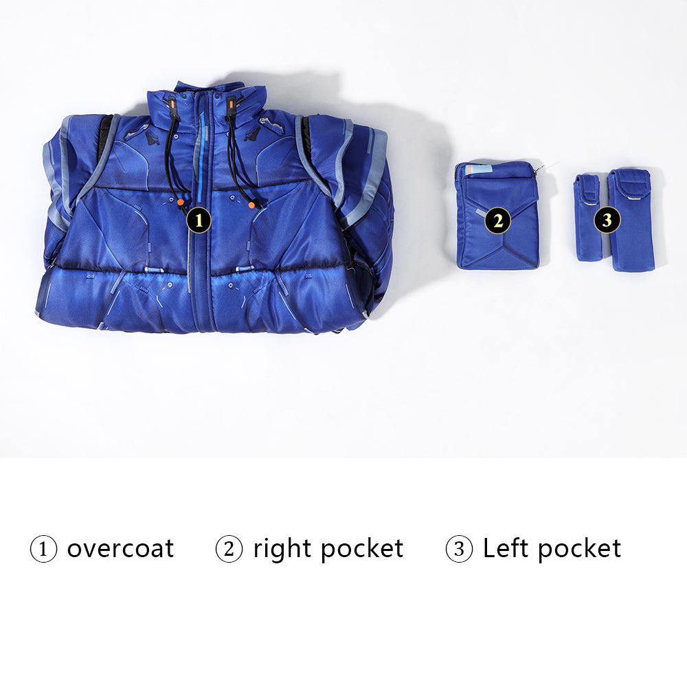 Kids Diana Cosplay Pragmata Diana Cosplay Costume Kids Padded Coat Suit
