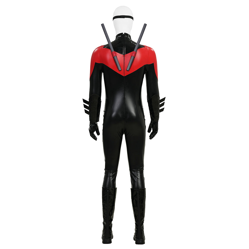 New 52 Comic Nightwing Dick Grayson Cosplay Costume Red Suit Cosplay