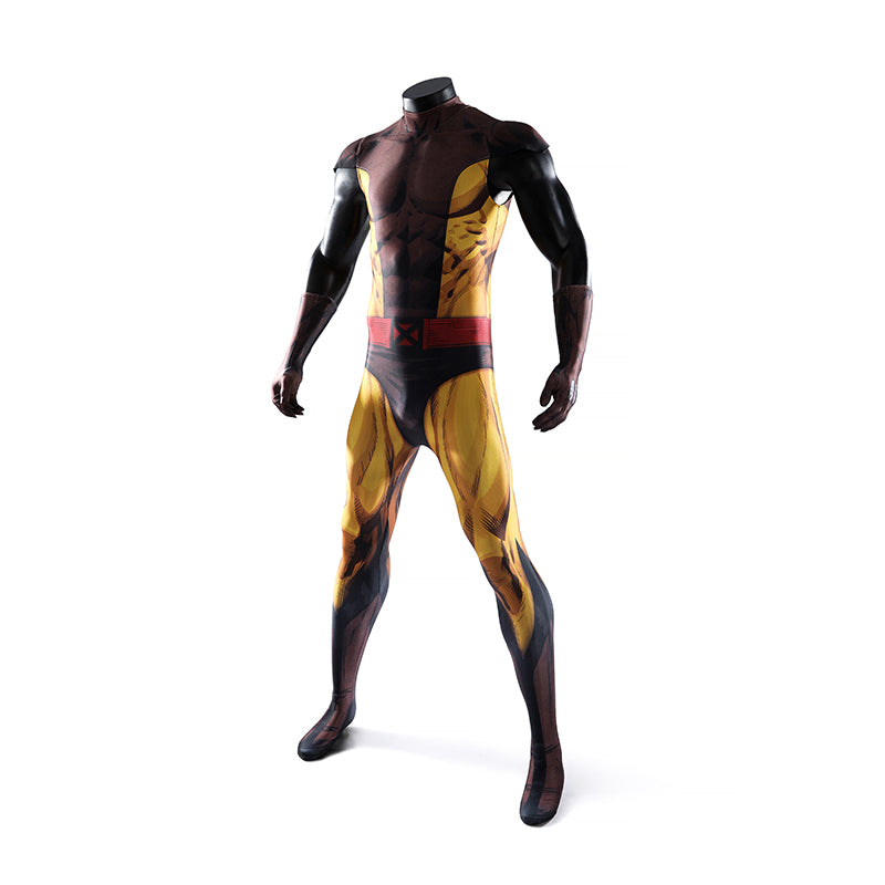X-Men Wolverine Cosplay Costume The Brown Jumpsuit Halloween Costume