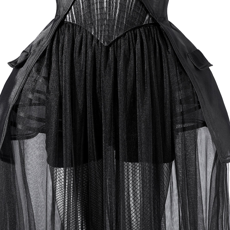 Deluxe Wednesday Season 2 Wednesday Black Dance Mesh Dress Cosplay Costume