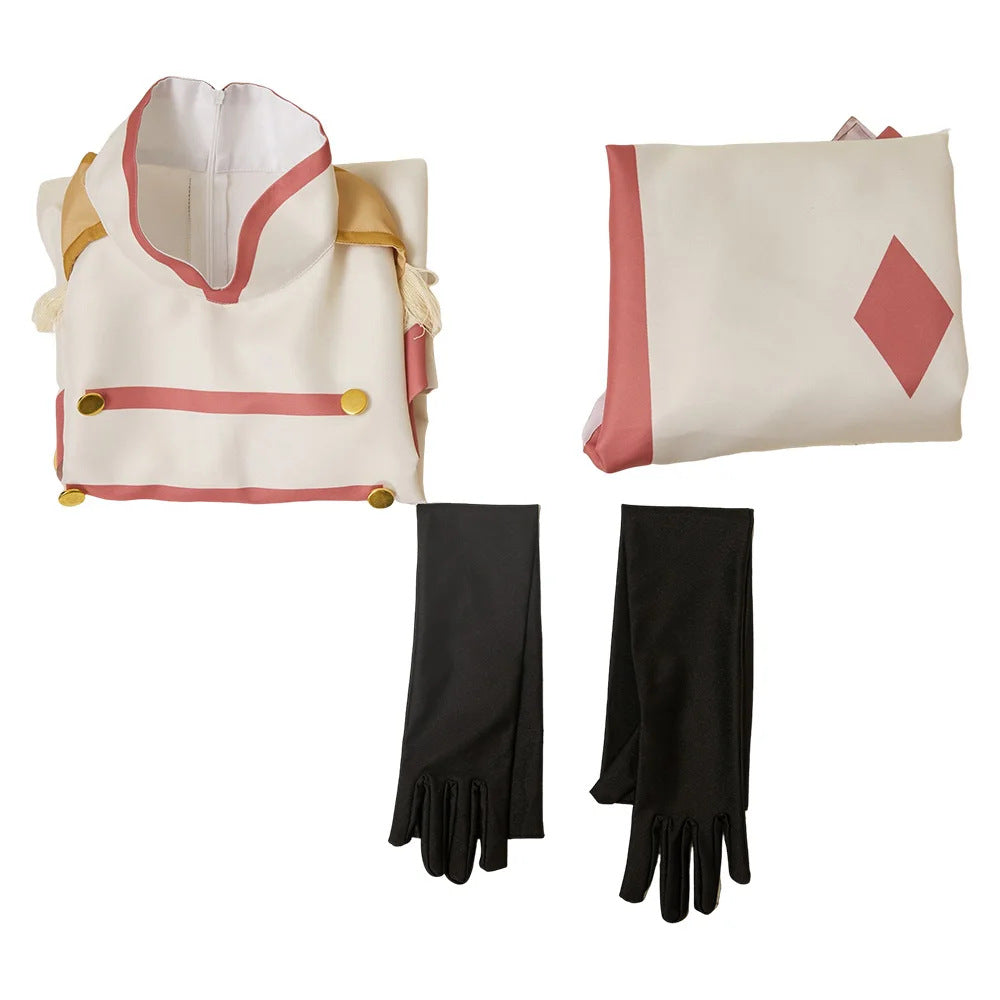 Hazbin Hotel Abel White Cosplay Costume Adult Halloween Suit