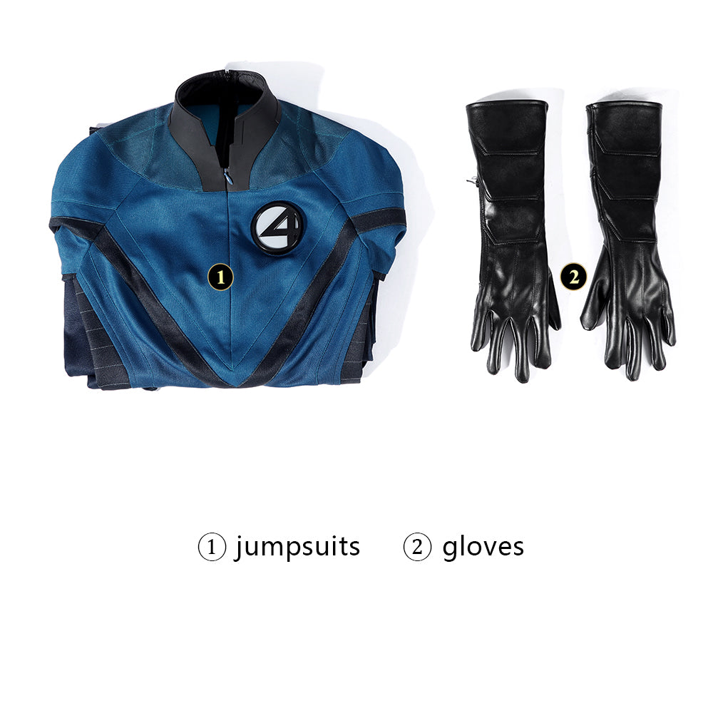 Fantastic Four 2005 Invisible Woman Cosplay Costume Susan Storm Halloween Outfit