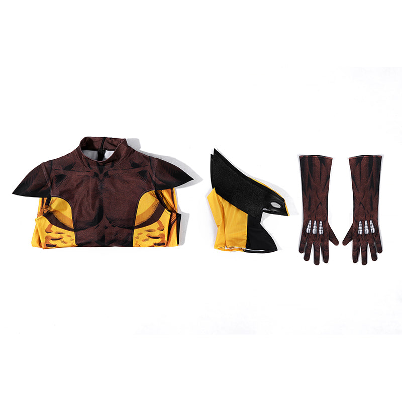 X-Men Wolverine Cosplay Costume The Brown Jumpsuit Halloween Costume