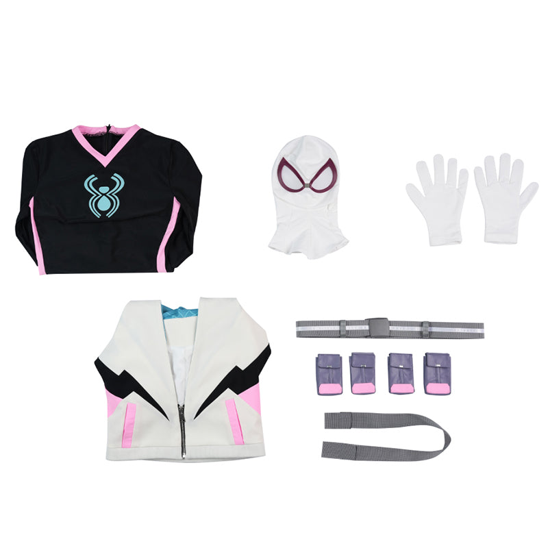 Your Friendly Neighborhood Spider Gwen Stacy Cosplay Costume Gwen Halloween Suit