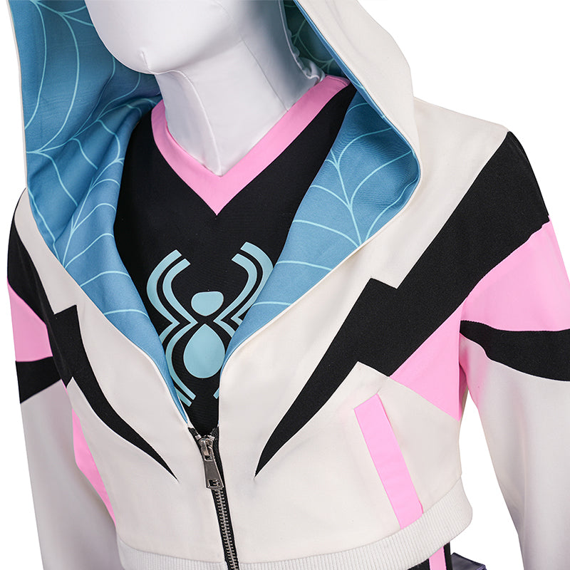 Your Friendly Neighborhood Spider Gwen Stacy Cosplay Costume Gwen Halloween Suit