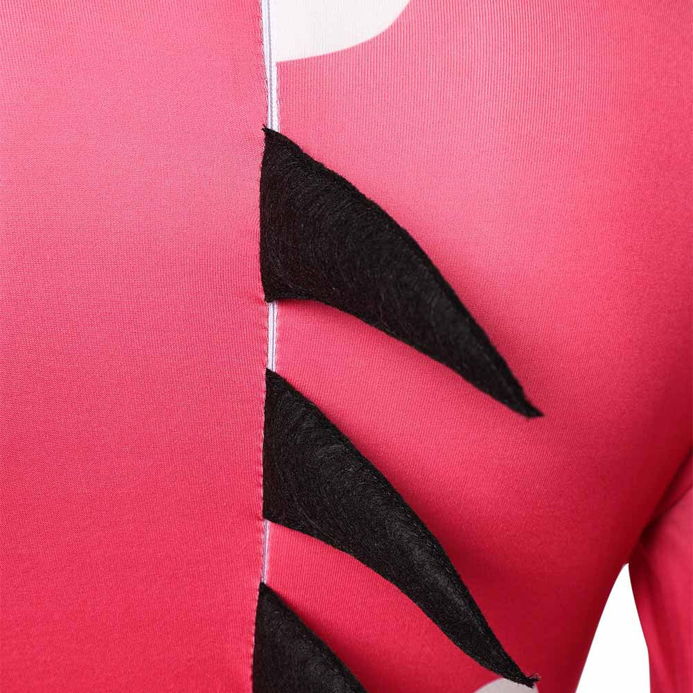 Hazbin Blitzo Hotel Costume Adults Blitzo Jumpuit Pink Suit With Tail