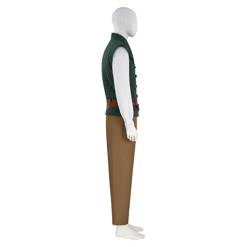 Flynn Rider Cosplay Tangled Prince Costume Flynn Vest Halloween Carnival Suit