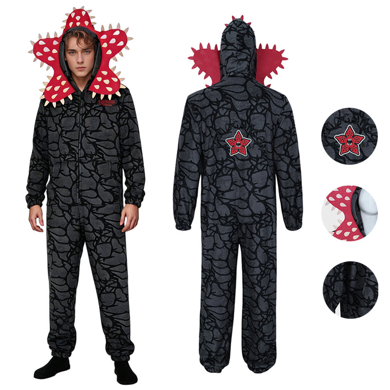 Stranger Things Demogorgon Cosplay Costume Adult Kids Pajamas Version 2 Party Suit