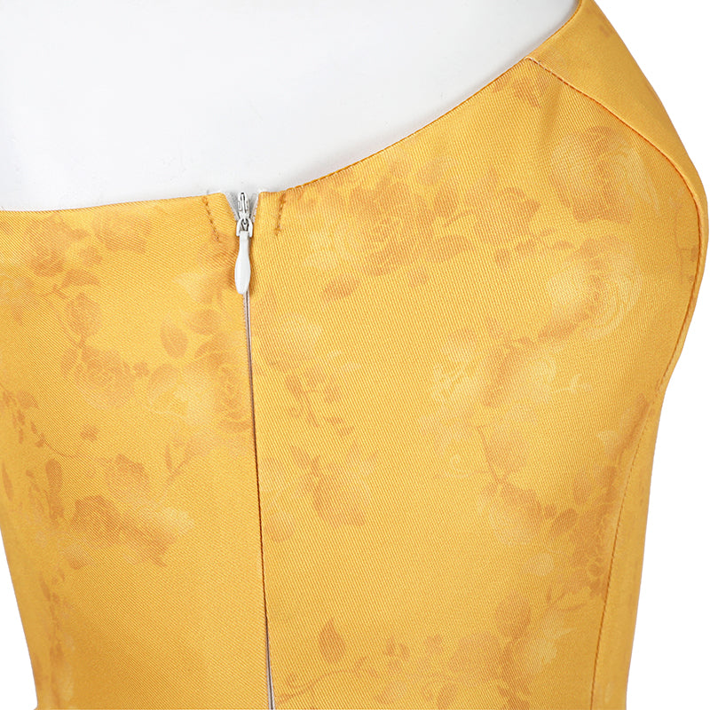 Zoo 2 Movie Judy Hopps Cosplay Costume Yellow Fancy Party Dress Suit