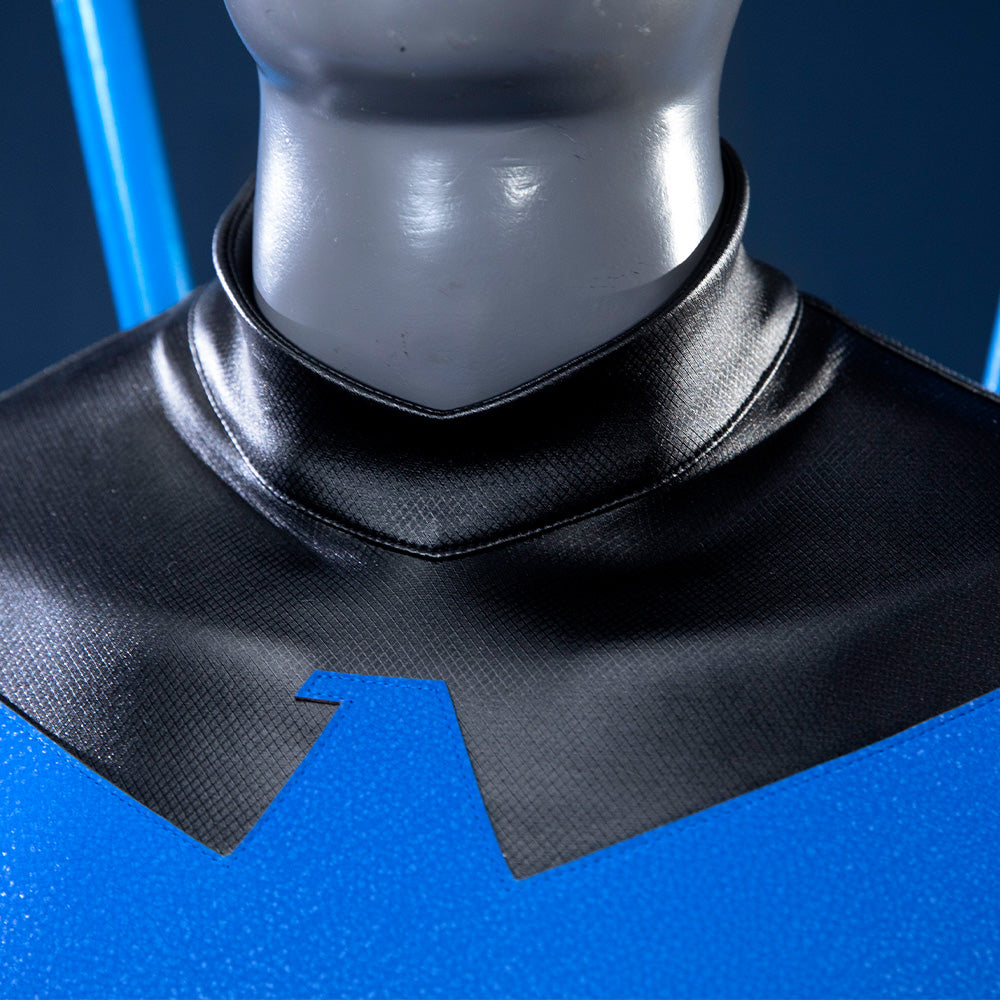 Dick Grayson Nightwing Cosplay Costume Nightwing Leather Jumpsuit
