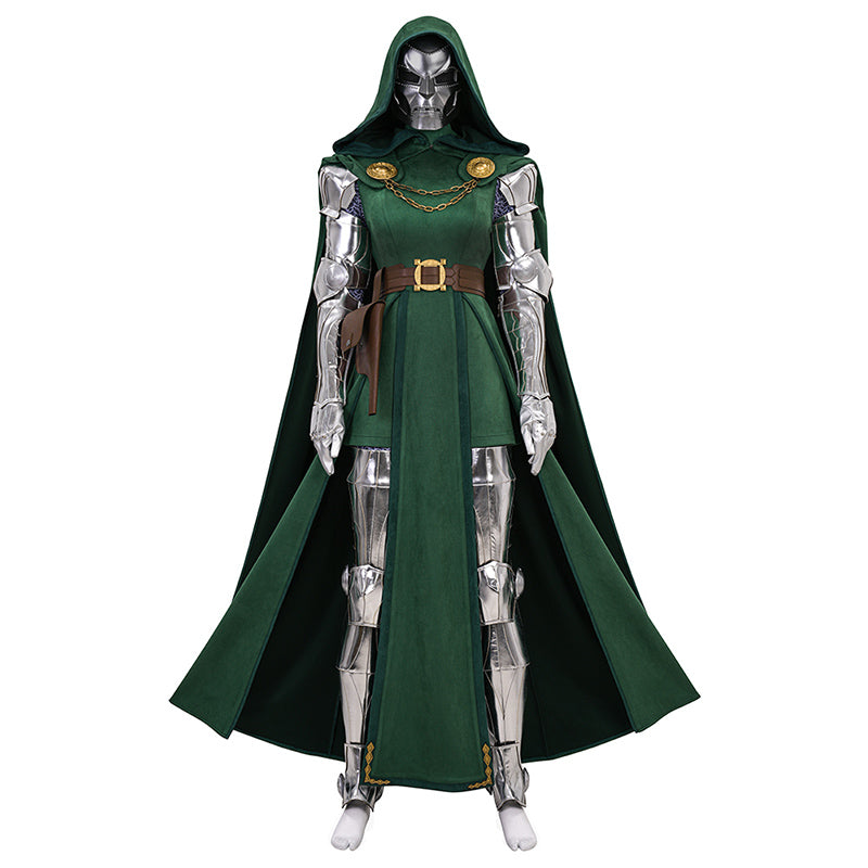 Doctor Doom Woman's Cosplay Costume Dr. Victor von Doom Halloween Outfit