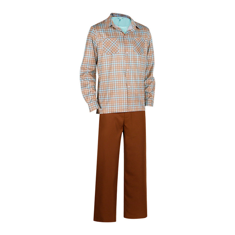 Stranger Things Will Byers Cosplay Costume Checkered Set Party Suit
