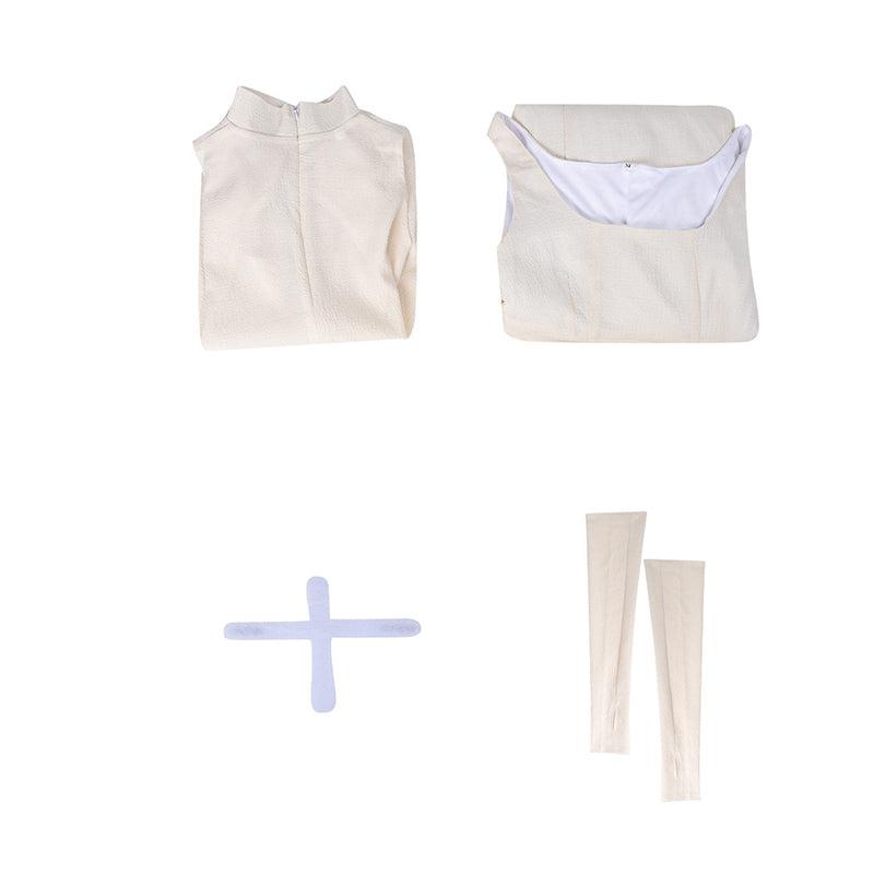 Star Wars Sheltay Retrac Cosplay Costume White Dress Halloween Suit