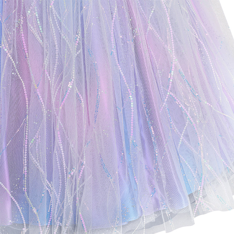 Wicked For Good Glinda Fairy Purple Cosplay Costume Prom Dress Halloween Outfit