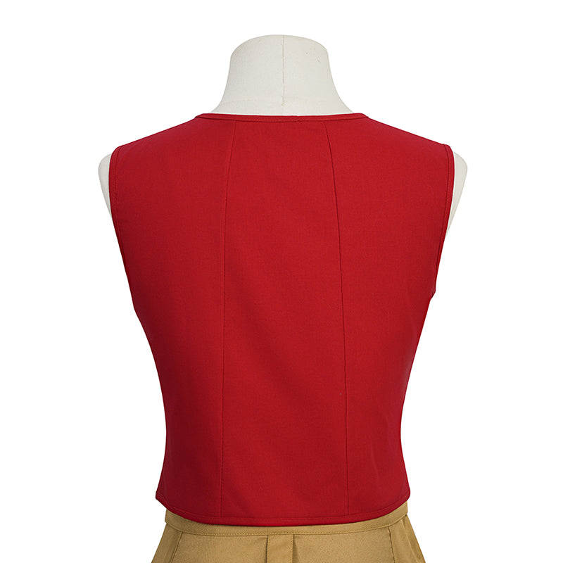One Piece Live Action Season 2 Luffy Cosplay Costume Halloween Carnival Outfit