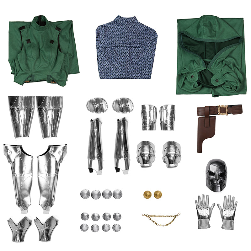 Doctor Doom Woman's Cosplay Costume Dr. Victor von Doom Halloween Outfit