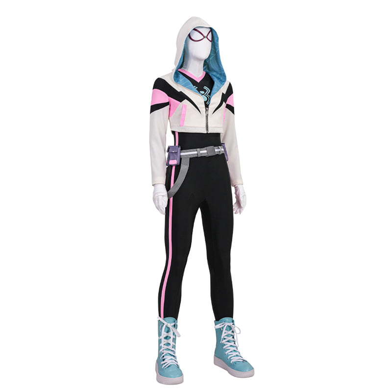 Your Friendly Neighborhood Spider Gwen Stacy Cosplay Costume Gwen Halloween Suit