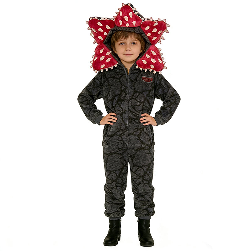 Stranger Things Demogorgon Cosplay Costume Fluffy Pajamas Coral Fleece Suit