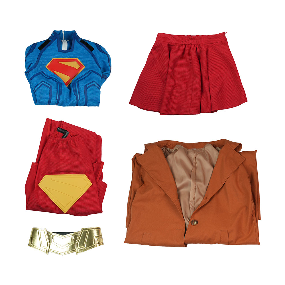 Ver 2 2026 Superhero Legacy Girl of Steel Supergirl Cosplay Costume Kara Zor-El Outfit