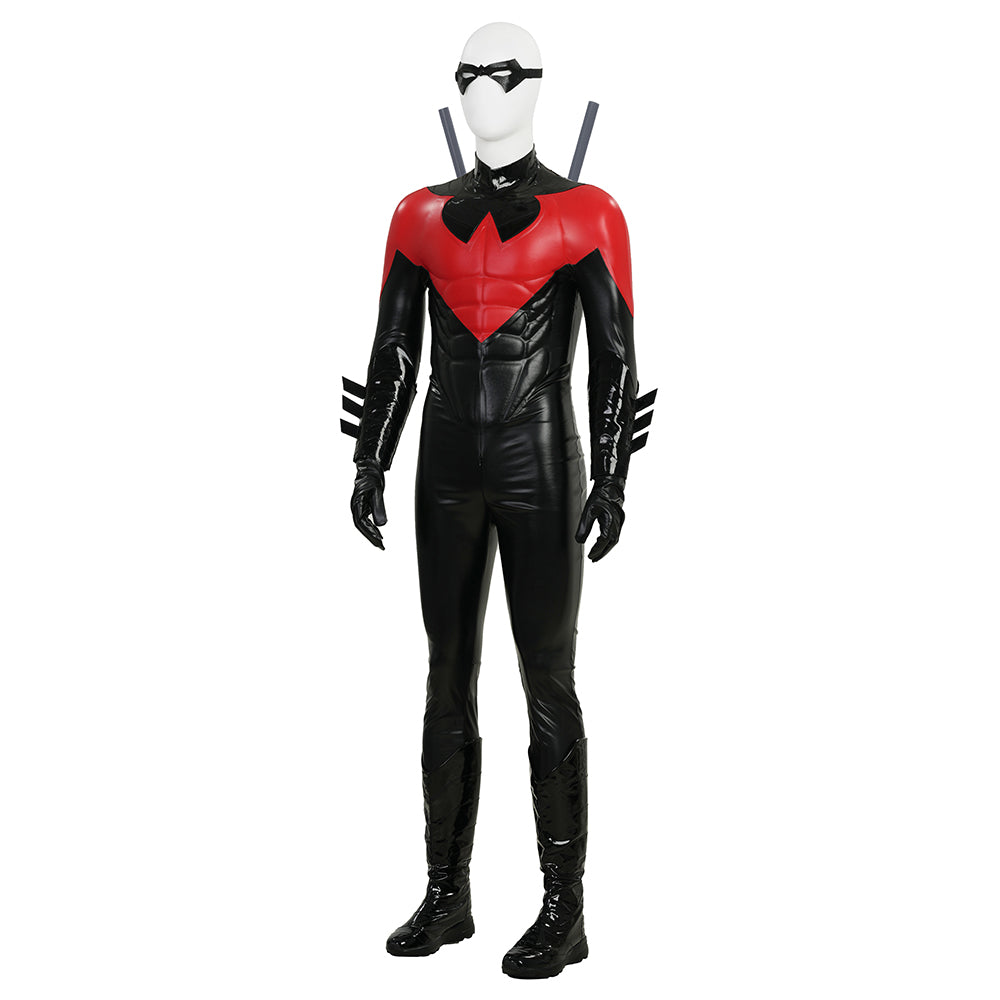 New 52 Comic Nightwing Dick Grayson Cosplay Costume Red Suit Cosplay